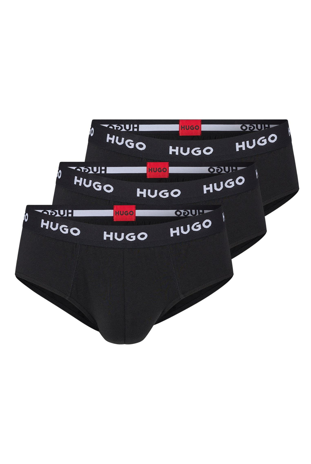 HUGO Herren HIPBRIEF TRIPLETPACK Dreier-Pack Slips aus Stretch-Baumwolle mit Logo am Bund XS New - B