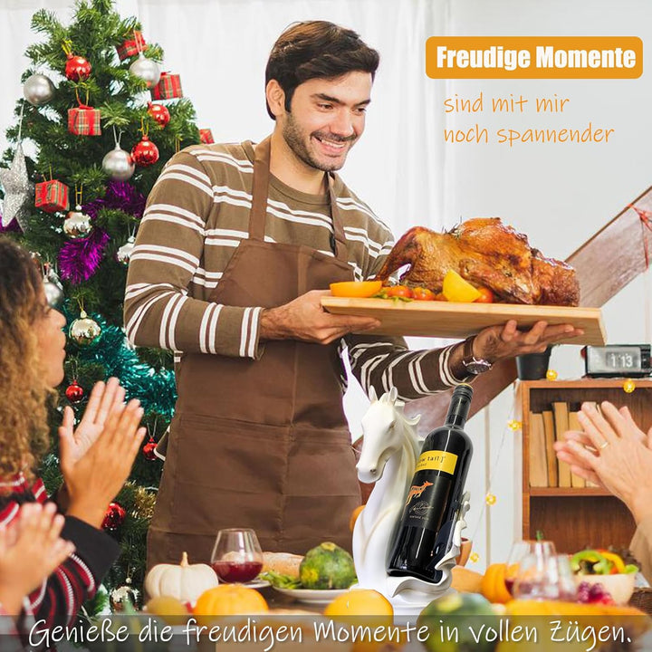 Weinflaschenhalter Weinregale Tischplatte Pferdestatue als Zuhause Küche Weinkeller Dekorative Aufbe