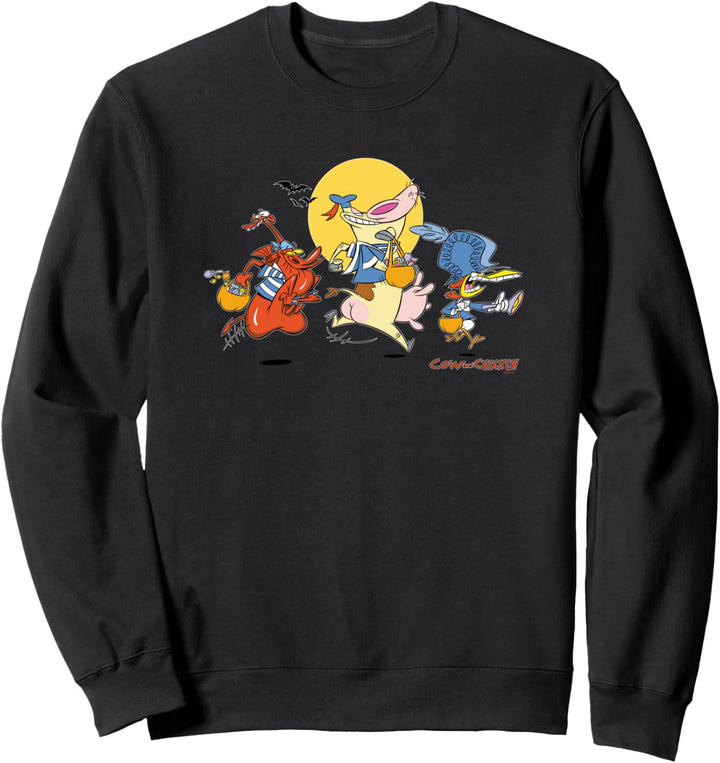 Cartoon Network Cow & Chicken Halloween Trick or Treating Sweatshirt