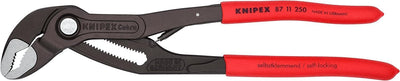 KNIPEX Cobra matic, automatische Wasserpumpenzange | Rohrzange, Chrom-Vanadium, atramentiert, 250 mm