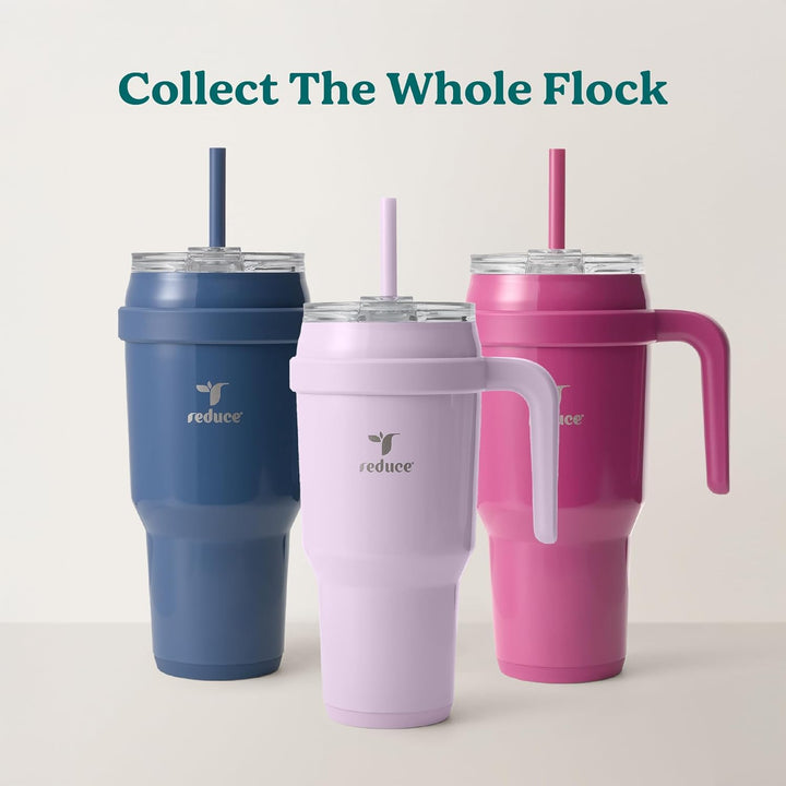 REDUCE Cold1 Becher mit Griff, vakuumisolierte Edelstahl-Wasserflasche für Zuhause, Büro oder Auto,