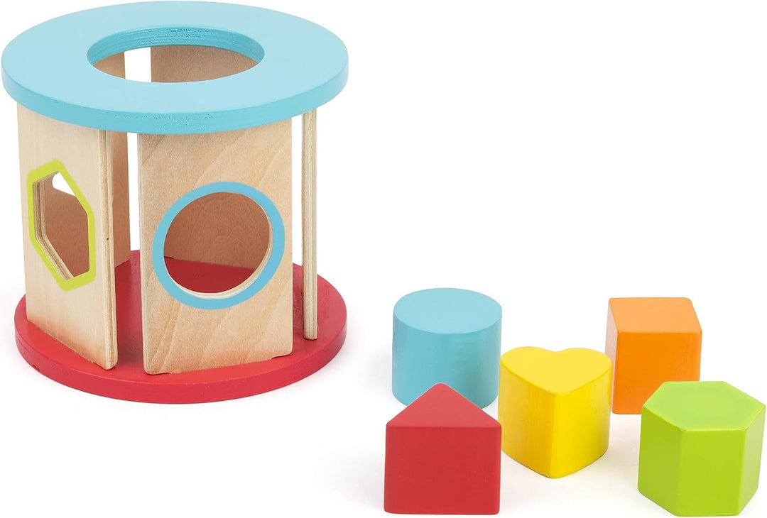 small foot Motorikspielzeug-Set aus Holz, mit Ziehtier, Stapelturm und Steckspiel, für Kinder ab 12