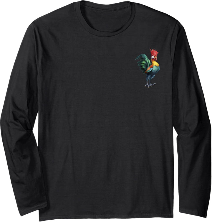 Disney Moana Hei Hei Left Chest Portrait Langarmshirt