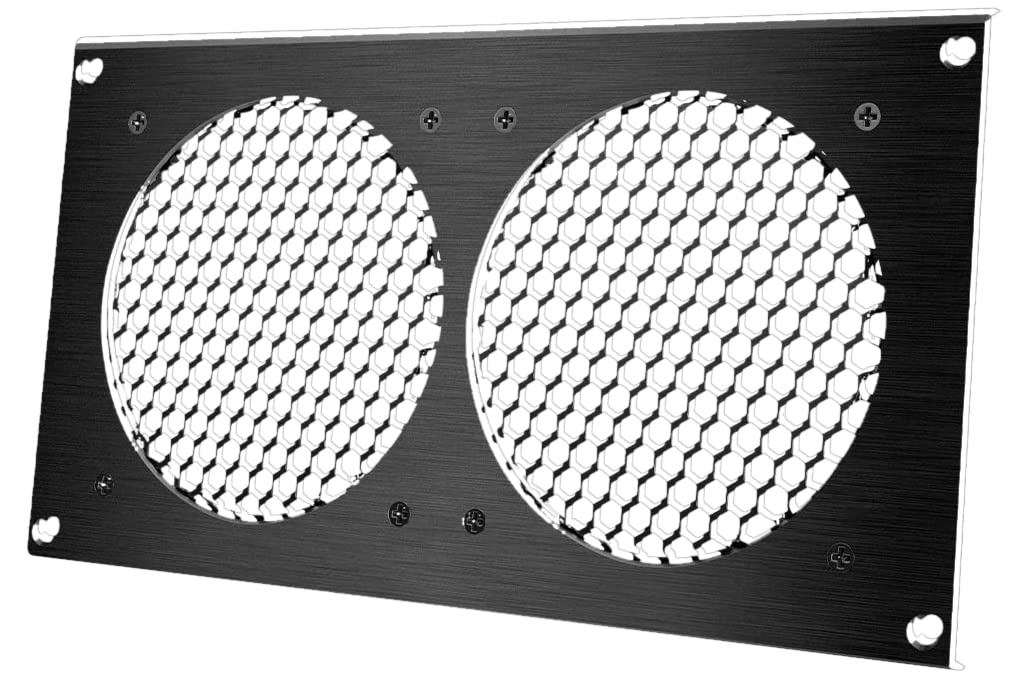 AC Infinity Lüftungsgitter, für PC, Computer, AV, elektronische Schränke, auch für zwei 120 mm Lüfte
