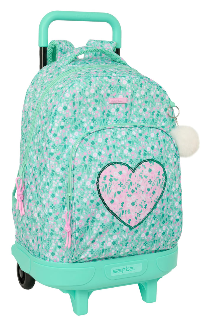 Safta Cuore Grosser Rucksack mit Rädern, kompakt, abnehmbar, ideal für Kinder verschiedener Altersgr