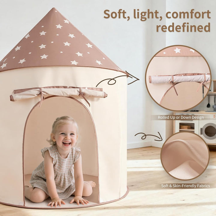Sumbababy Kinderzelt Spieltunnel Indoor mit Bällebad: 3-in-1 Spielzelt Kinder Krabbeltunnel mit Bäll