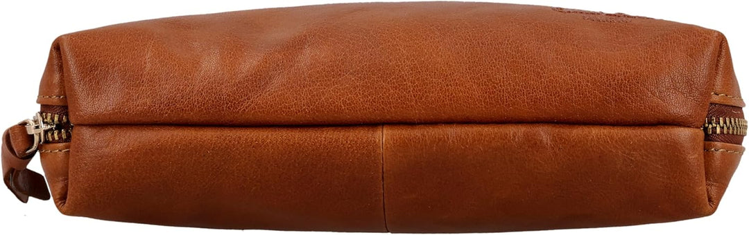 Gusti Waschtasche Leder - Eli Damen und Herren Kulturtasche Kulturbeutel Kosmetiktasche Ledertasche