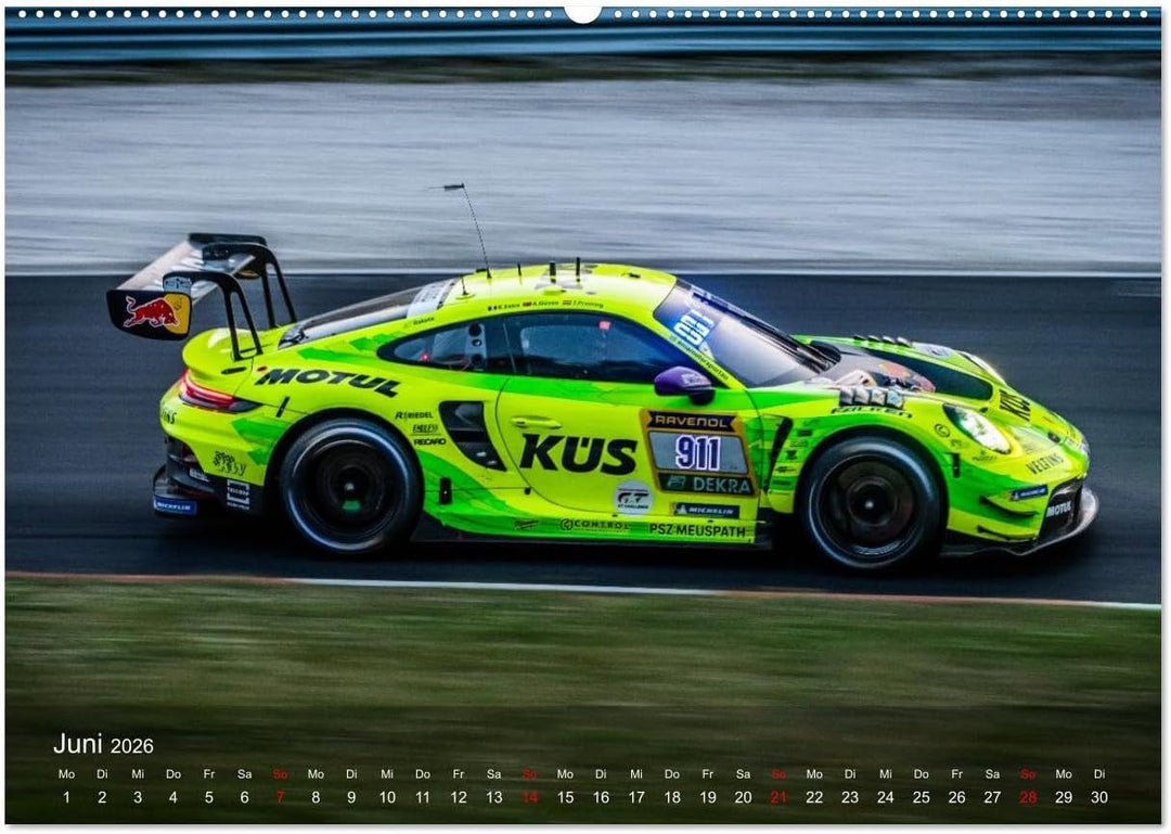 Motorsportkunst aus Weissach (Wandkalender 2026 DIN A2 quer), CALVENDO Monatskalender: Ein Kalender