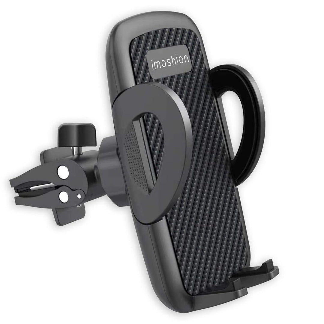 iMoshion Handyhalterung Auto Carbon – 360° drehbar & Automatik-System für alle Smartphones (4,7–7 Zo
