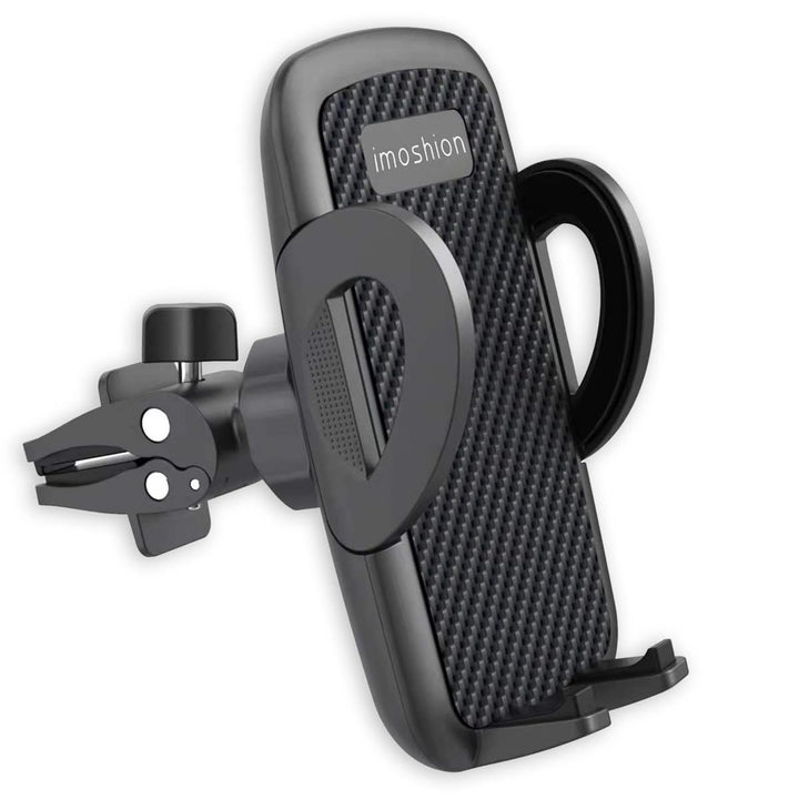 iMoshion Handyhalterung Auto Carbon – 360° drehbar & Automatik-System für alle Smartphones (4,7–7 Zo