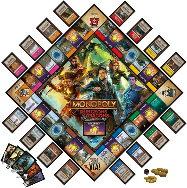 Monopoly, Dungeons & Dragons: The Ehre der Dieves, Spiel für 2-5 Spieler, ab 8 Jahren