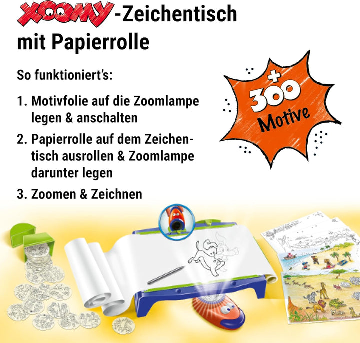 Ravensburger Xoomy Maxi A4 18142 - Zeichnen und Malen lernen für Kinder ab 6 Jahren, Über 300 Motive