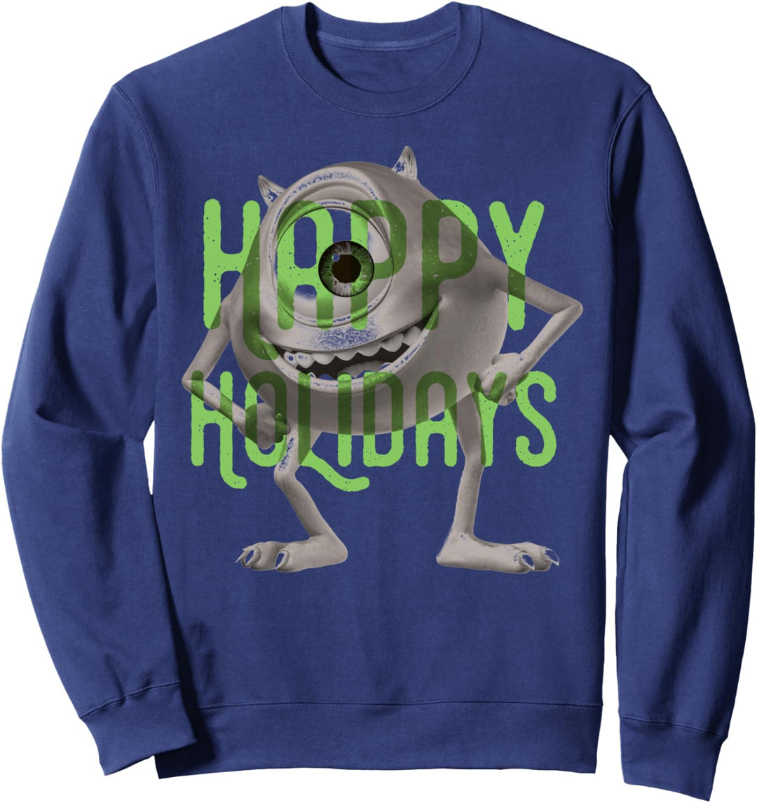 Disney Pixar Monsters University Mike Happy Holidays Sweatshirt
