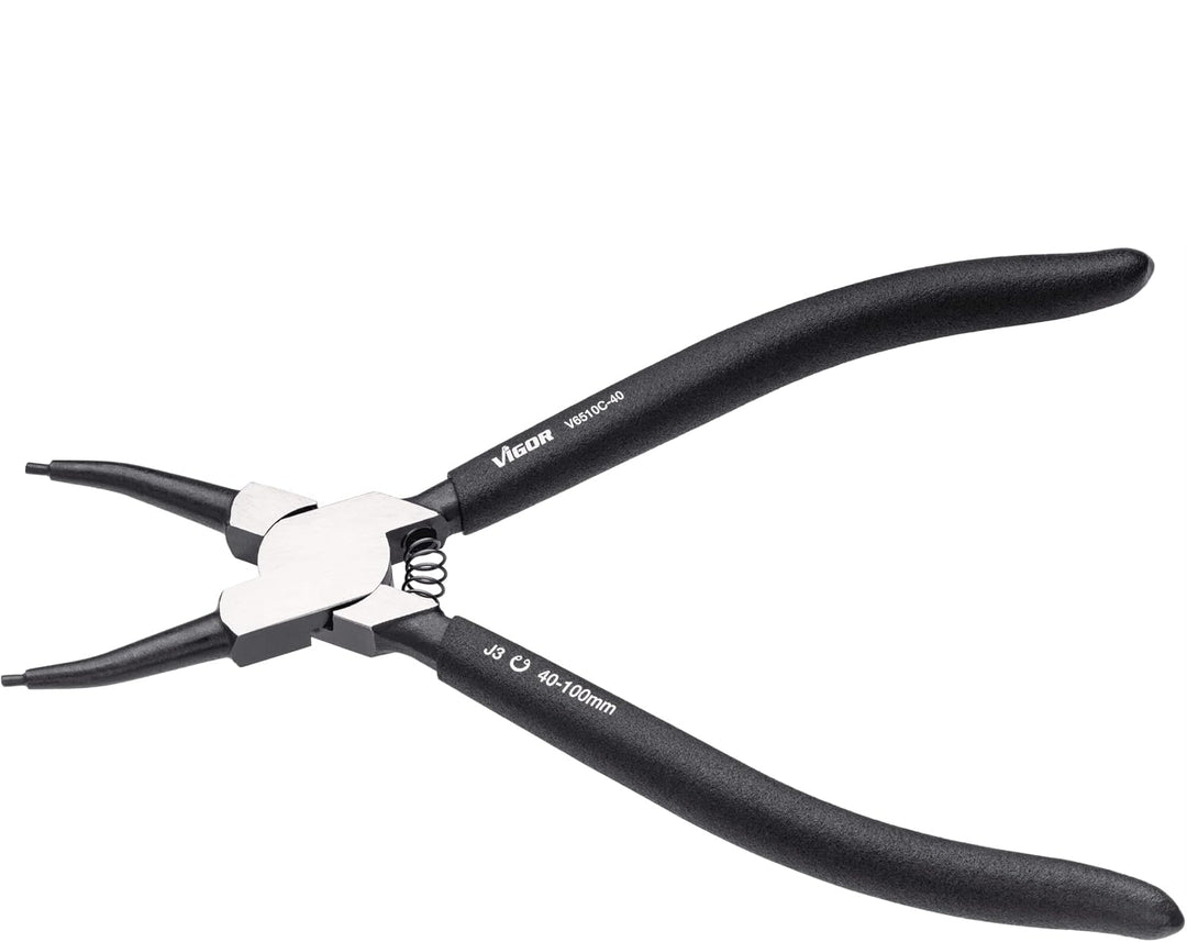 VIGOR Sicherungsring-Zange ∙ V6510C-40 Innensicherung Gerade 40-100 mm, Innensicherung Gerade 40-100