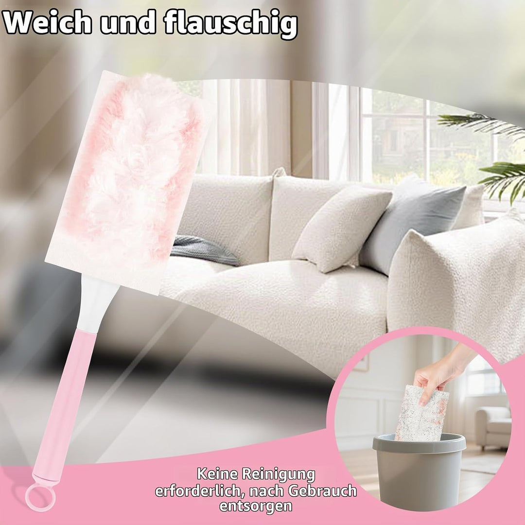52 Stück Staubmagnet Kompatibel mit Swiffer Staubmagnet Nachfüllpack,Einweg Magnet Staubwedel für Sw