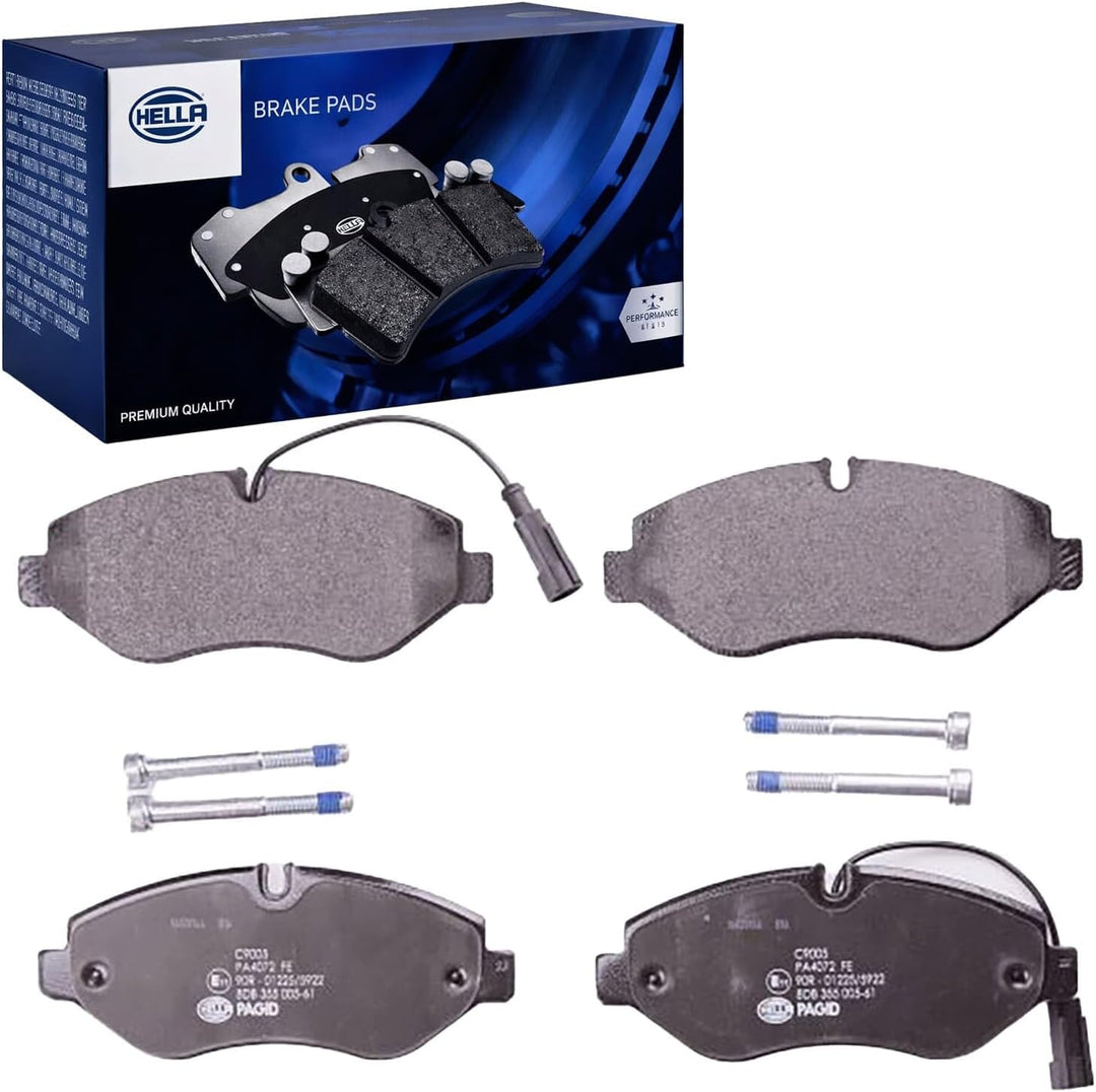 HELLA PAGID 8DB 355 005-611 Bremsbelagsatz - C9005 - Dicke/Stärke: 20.8mm - Bremssystem: Brembo - mi
