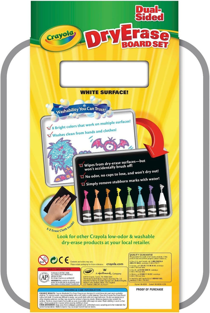 Vivid Crayola beidseitiges abputzbares Malbrett
