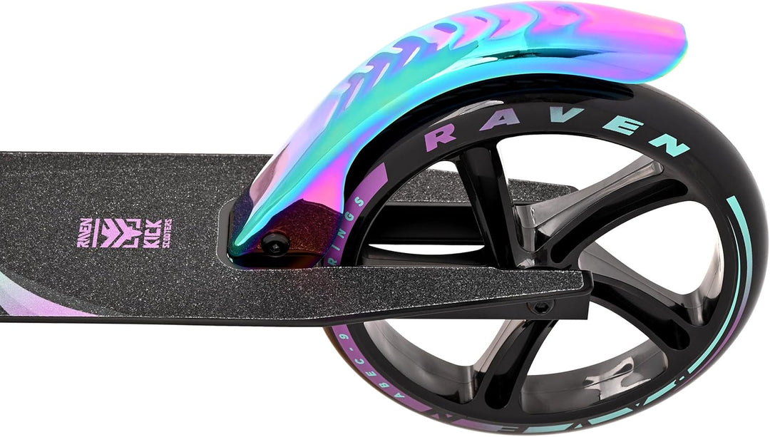 Raven Scooter, Roller, Tretroller, Kinderroller, 200mm mit Handbremse Celia Black, Celia Black