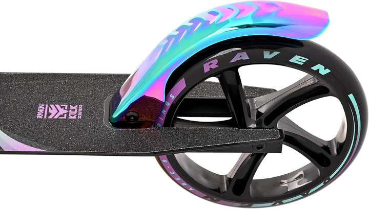 Raven Scooter, Roller, Tretroller, Kinderroller, 200mm mit Handbremse Celia Black, Celia Black