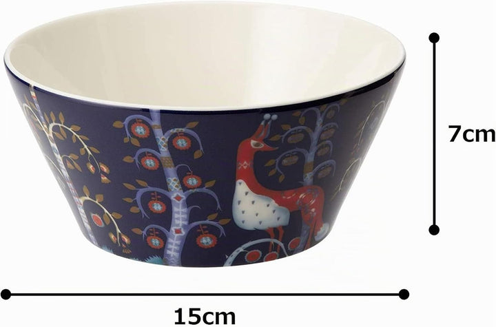 Iittala Taika Schale, Porzellan, Blau 3 Blau, 3 Blau