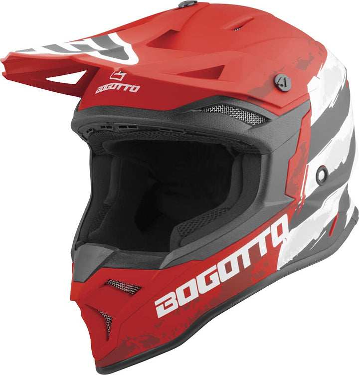 Bogotto V337 Wild-Ride Crosshelm rot/schwarz/weiss XL, rot/schwarz/weiss XL