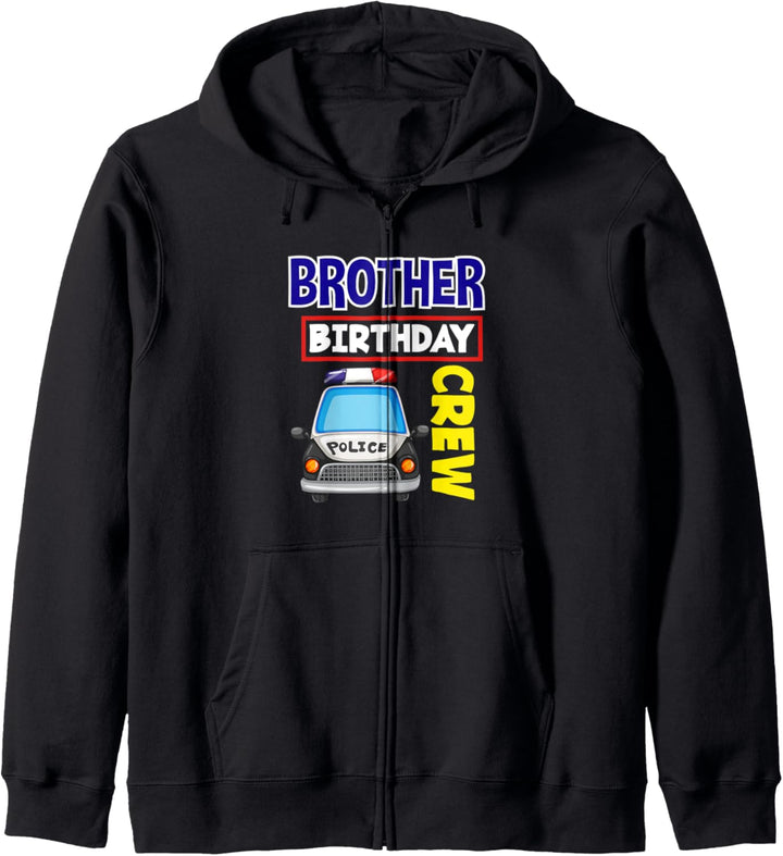 Bruder Geburtstag Crew Polizei Polizist Kinder Polizei Kapuzenjacke