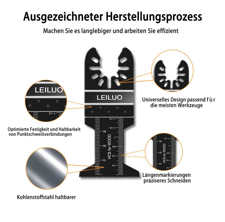 Multitool Sägeblätter LEILUO 50tlg Holz Kunststoff Multifunktionswerkzeug Zubehör Set Verpackt in ei