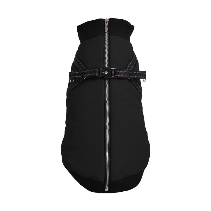 Bobby Safe Hundemantel mit integriertem Geschirr, Rückenlänge 38 cm, Fleece-Innenfutter, Reissversch