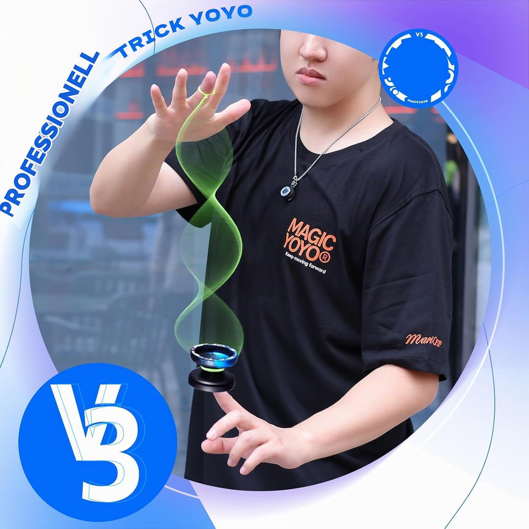 MAGICYOYO Professionelles JoJo V3 Responsive Yoyo für Kinder, Dual Purpose Yo Yo mit Unresponsive Jo