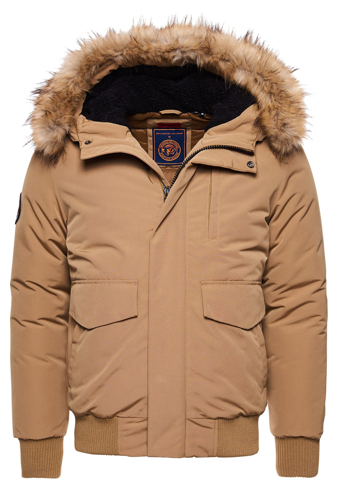 Superdry Herren Everest Bomberjacke S Kamel, S Kamel