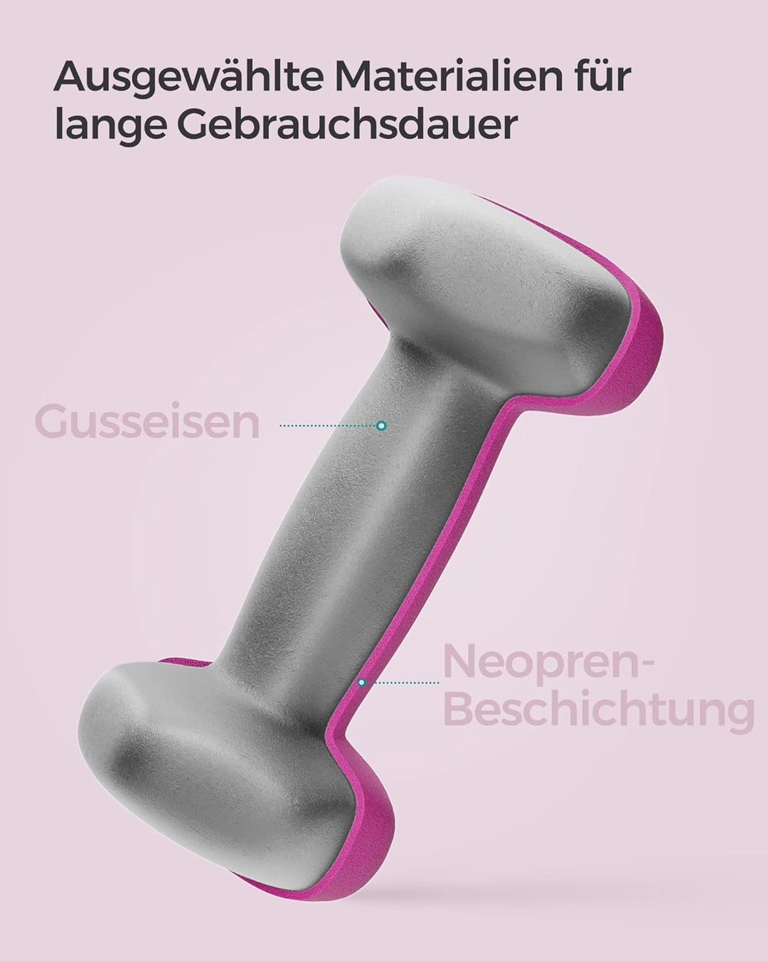 SONGMICS Hanteln, 2er Set,Hantelset, Kurzhanteln, Hexagon, Neopren-Beschichtung, Krafttraining, Work
