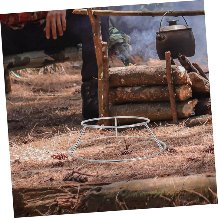 HANABASS Edelstahl Rundrost Camping Kücheneinsatz Eckrost Für Kessel Kochen Dämpfen Backen Outdoor