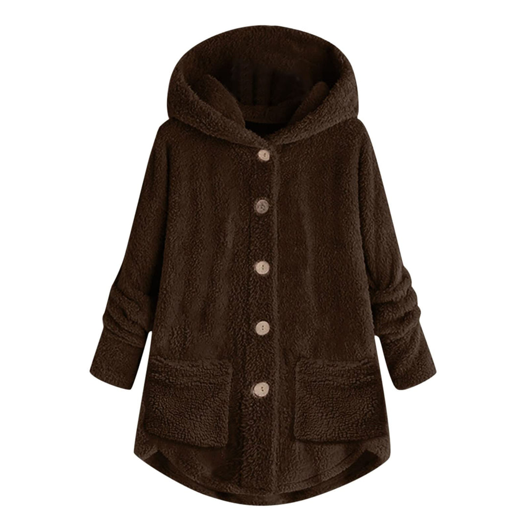 Ansenesna Teddyjacke Damen Mit Kapuze Winterjacke Damen Teddyfleece Warm Gefüttert Wintermantel Frau