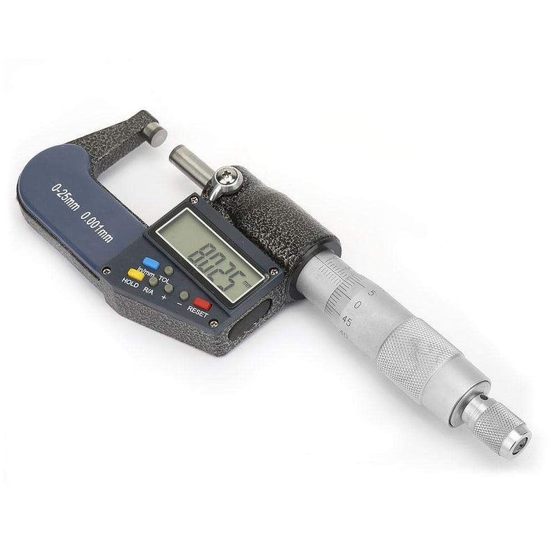 Elektronisches digitales Mikrometer für den Aussenbereich, 0-25 mm, hohe Präzision, Mikromessschiebe