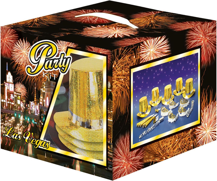 "HOLOGRAPHIC GOLD LAS VEGAS PARTY KIT"