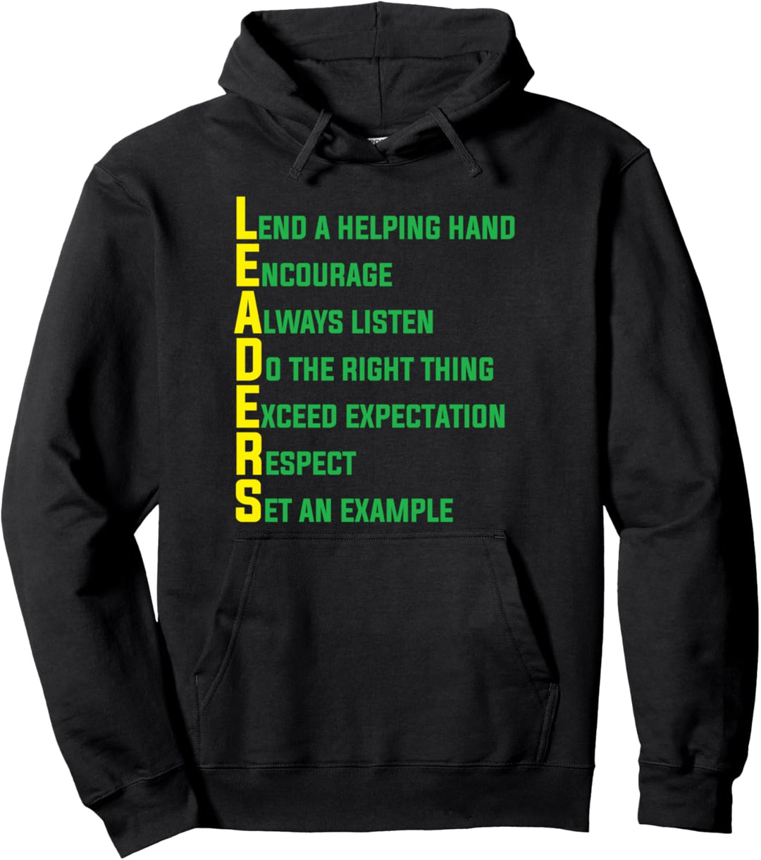 Leader Definition Führung Influencer Office Lead Manager Pullover Hoodie