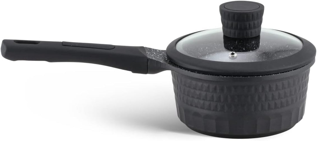 Edenberg 10 TLG Topfset Induktion, 5-teilig, Schwarz, Kochgeschirr-Set, Induktions-Töpfe, Kochtöpfe,