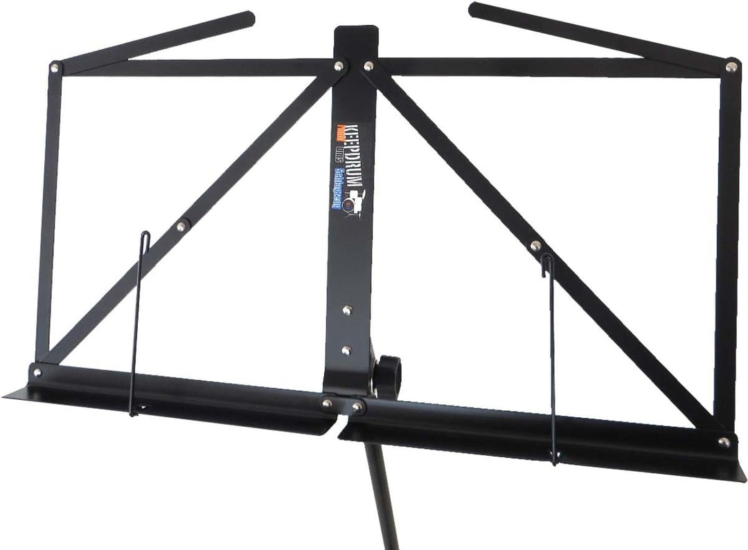 keepdrum Notenständer Notenpult Schwarz mit Tasche Black, Black