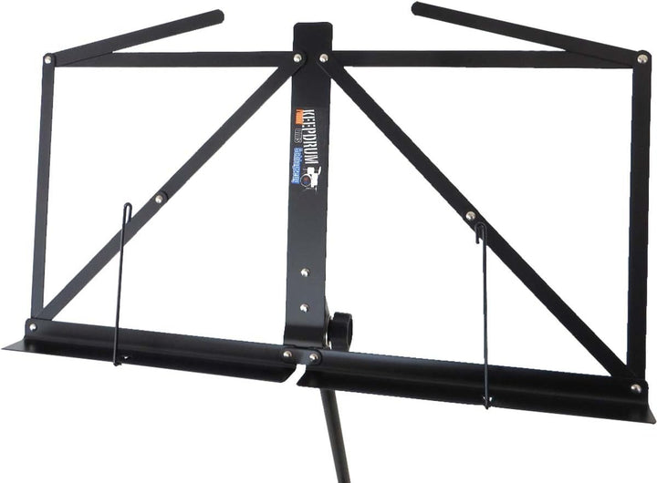 keepdrum Notenständer Notenpult Schwarz mit Tasche Black, Black