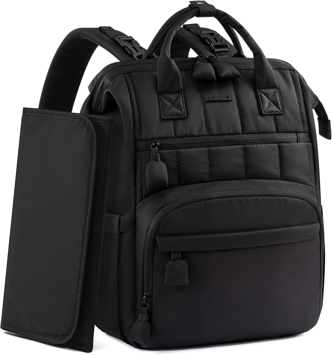 LOVEVOOK Wickelrucksack Gross, Baby Wickeltasche Rucksack Diaper Bag mit Wickelunterlage, Wasserabwe