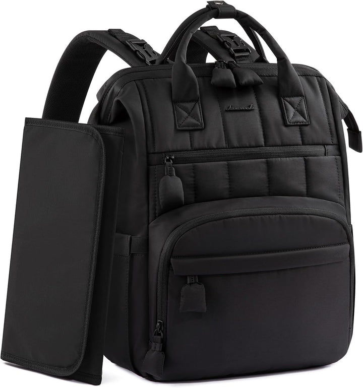 LOVEVOOK Wickelrucksack Gross, Baby Wickeltasche Rucksack Diaper Bag mit Wickelunterlage, Wasserabwe