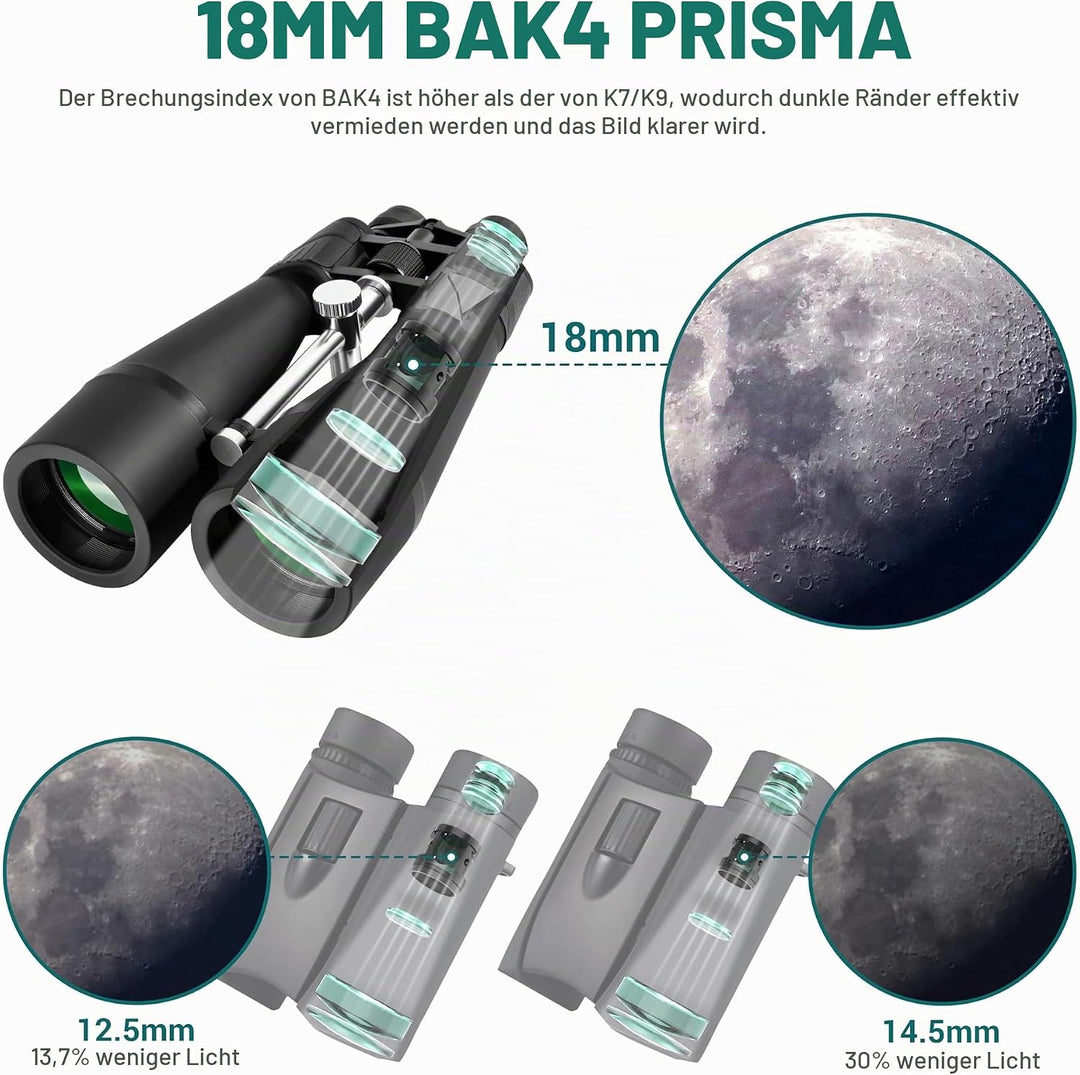 ESSLNB 15-30X80 Zoom Astronomie Ferngläser mit integriertem Stativanschluss Riesen Ferngläser mit Sm