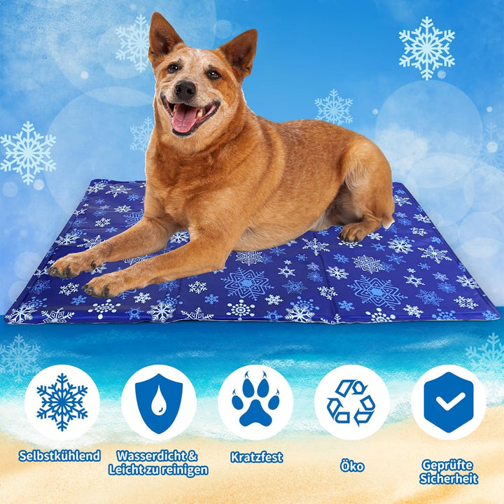 NAMOTEK Selbstkühlende Matte für Hunde &amp; Katzen – Ungiftige Gel-Kühlmatte für den Sommer – Langlebig