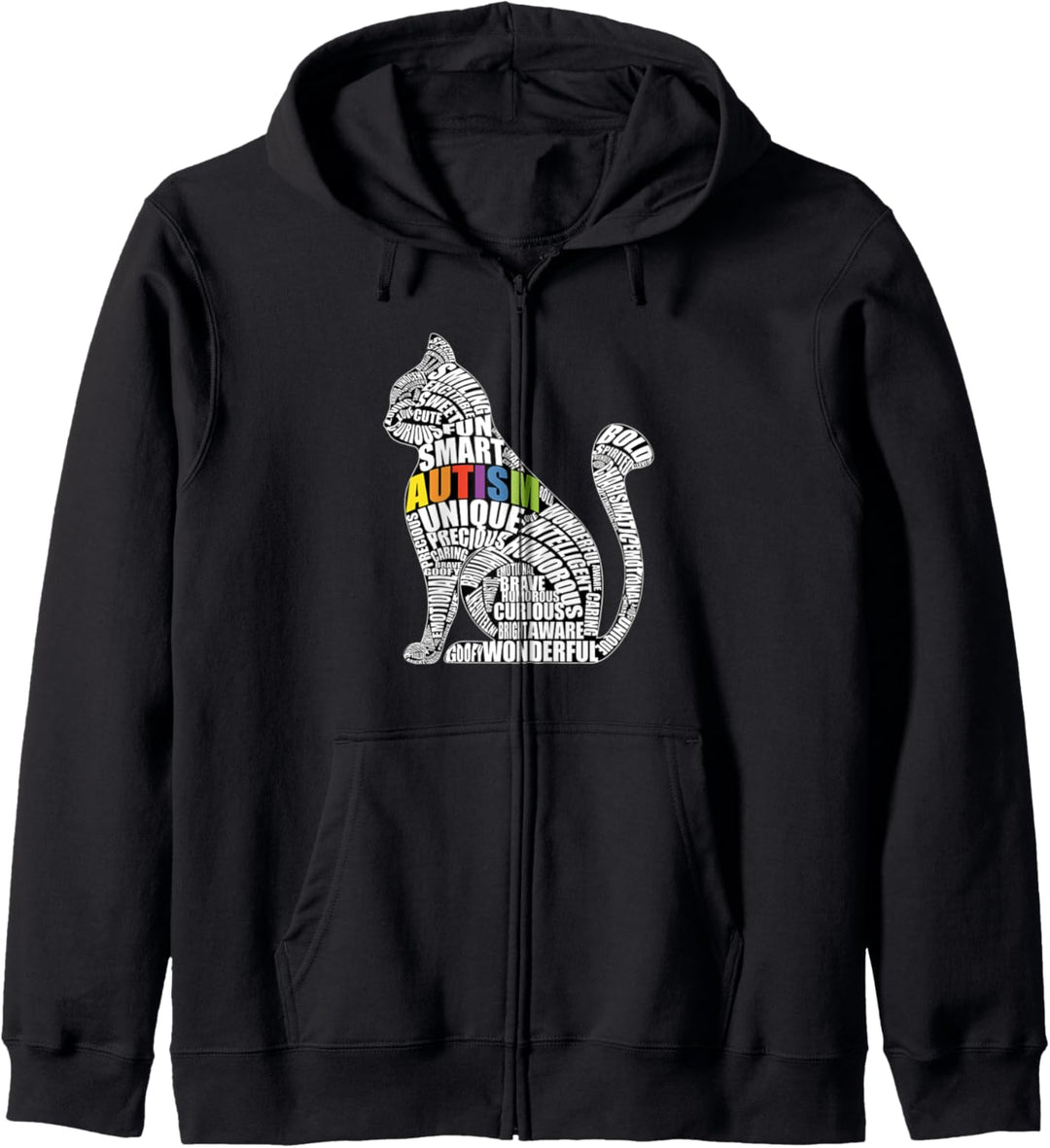 Autism Awareness Cat Prize für autistische Lehrer oder Kapuzenjacke