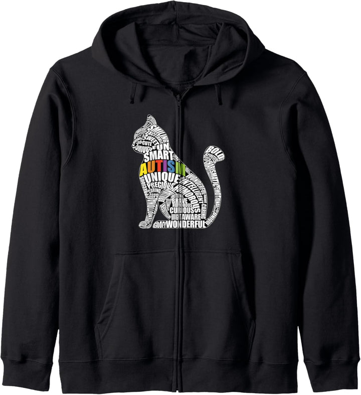 Autism Awareness Cat Prize für autistische Lehrer oder Kapuzenjacke
