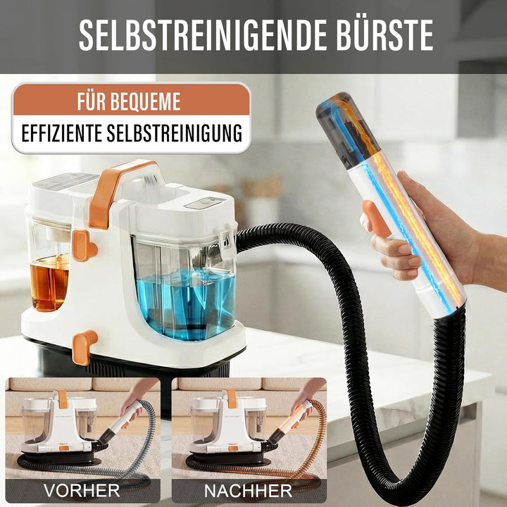 STARRYBOT Tragbare Teppich- &amp; Polsterreinigungsmaschine für Haustiere (Weiss), White