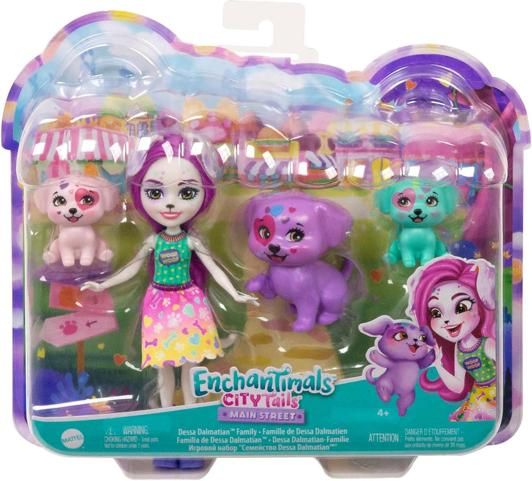 Enchantimals Familienset, Puppe (15 cm) mit 34 Tierfiguren, grossartiges Geschenk für Kinder ab 3 Ja