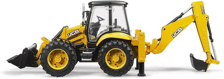 bruder 02454 - JCB 5CX eco Baggerlader - 1:16 Baustelle Baufahrzeug Löffelbagger Heckbagger Arbeiter