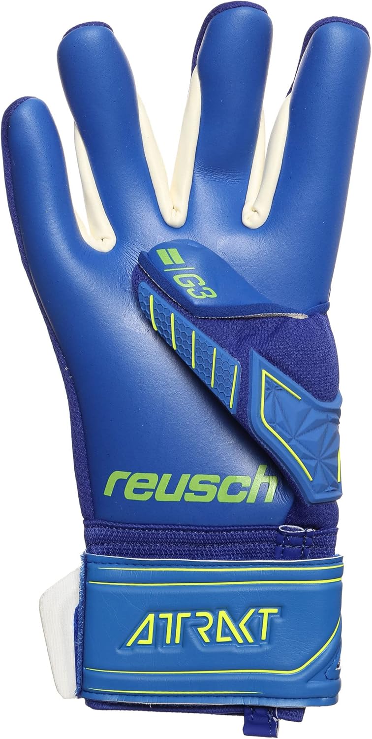 Reusch Herren Attrakt Freegel G3 Handschuhe 10.5 deepblu/Safe yell/dep blu, 10.5 deepblu/Safe yell/d