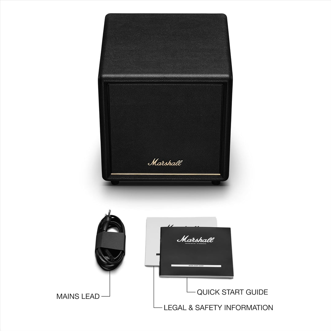 Marshall Heston Sub 200 Tiefer Subwoofer für TV, Filme und Musik | Bluetooth LE und Mono RCA Konnekt